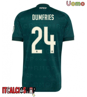 Real Madrid Denzel Dumfries #24 Seconda Maglia 2026-27 Manica Corta